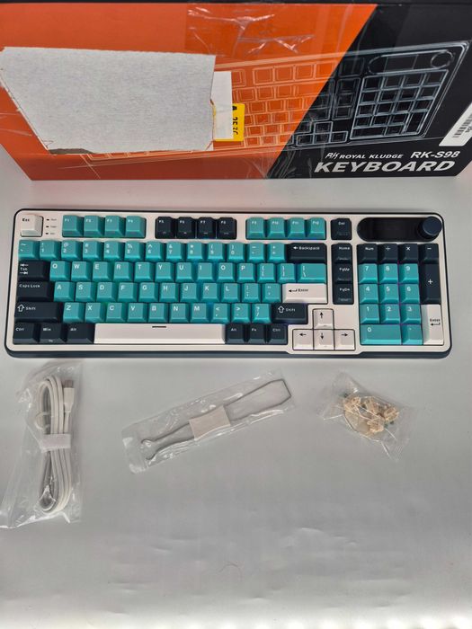 Tastatura Royal Kludge S98 Verde Turcoaz Pale Green Switch