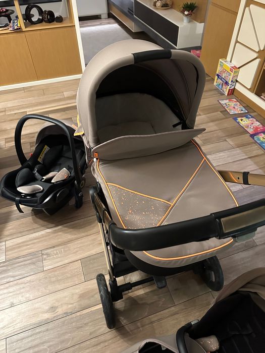 Детска количка Chipolino - Елит, 3 в 1, хумус