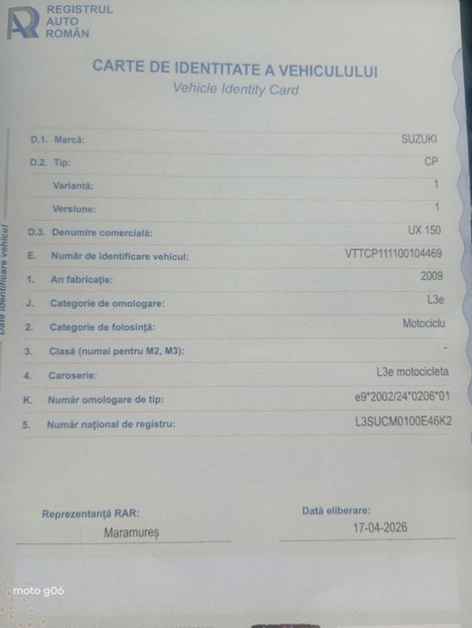 Vând Scuter Suzuki Sixteen 150cc
