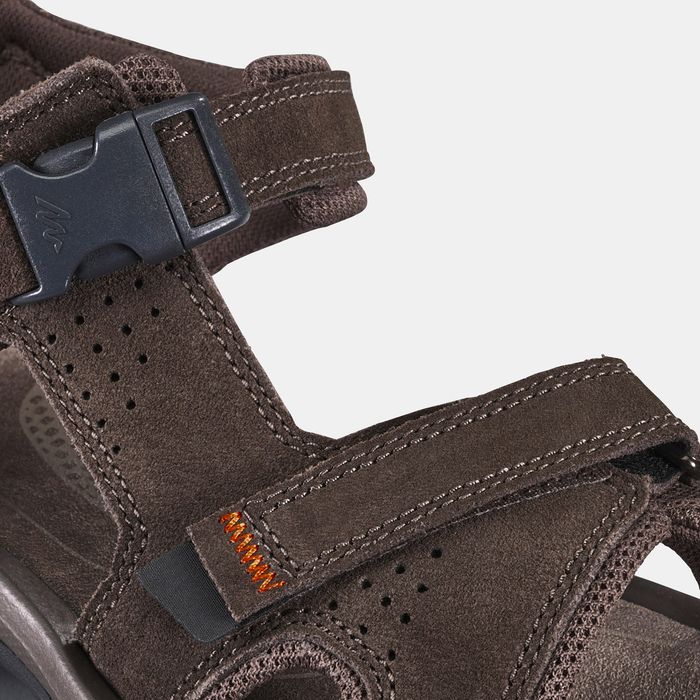 Sandale din piele Drumeție Nh500 Maro - produs resigilat Decathlon
