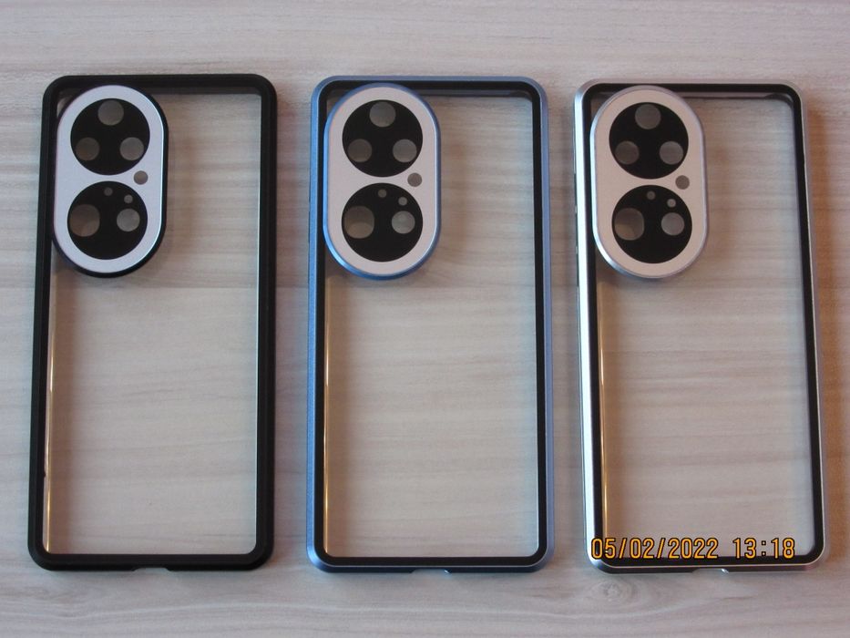 Huawei P50 Pro / P40 Pro+ Двоен 360 магнитен кейс камера протектор