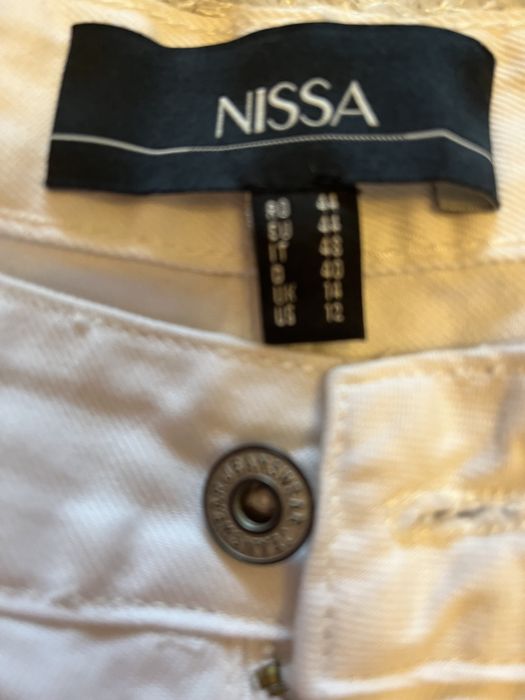 Pantaloni albi dama Nissa