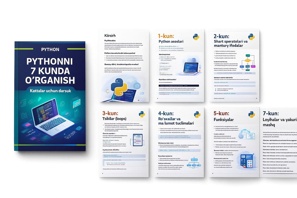 Pythonni 7 kunda organish darslik ekskluzif pdf formatda