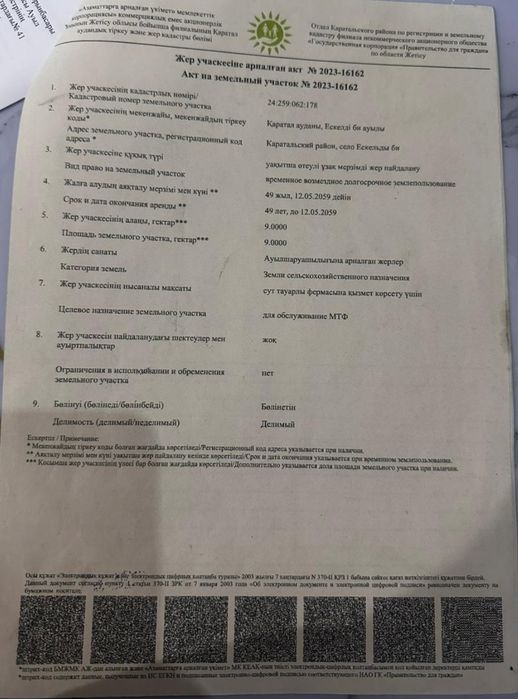 Продам земельный участок