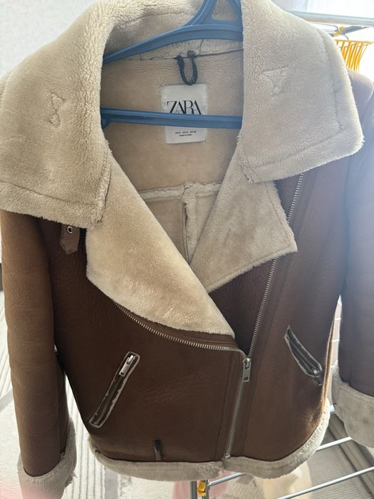 zara дубленка каскелен