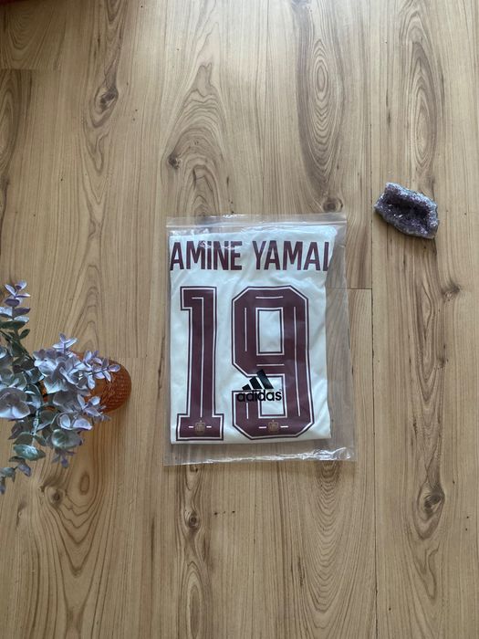 Tricou Lamine Yamal #19 - Spania Cupa Mondiala