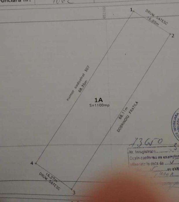 Teren 1101 mp Gara Bobocu – Cochirleanca, Buzău | lângă case | acces drum