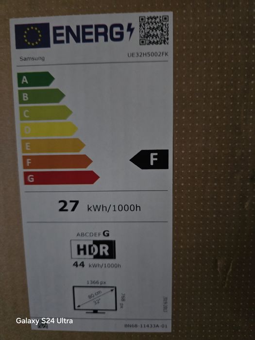 Televizor Samsung HD tv H500F /32  HDR  Sigilat.  Am primit 2  la un contract și unul îl ofer la vizare cu tot cu garanție. Detalii în privat.