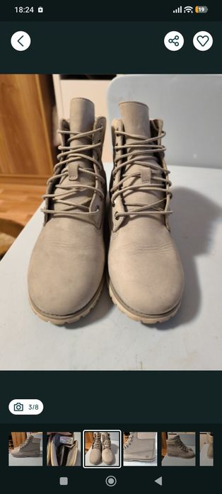 Ghete dama Timberland piele naturala 37,5