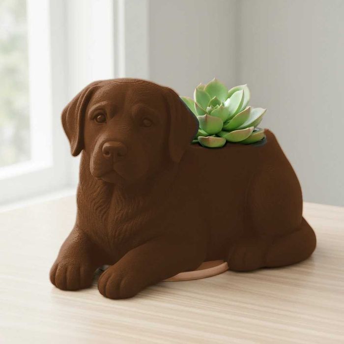 Ghiveci Mini Ghiveci Decorativ in Forma de Caine Labrador Retriever