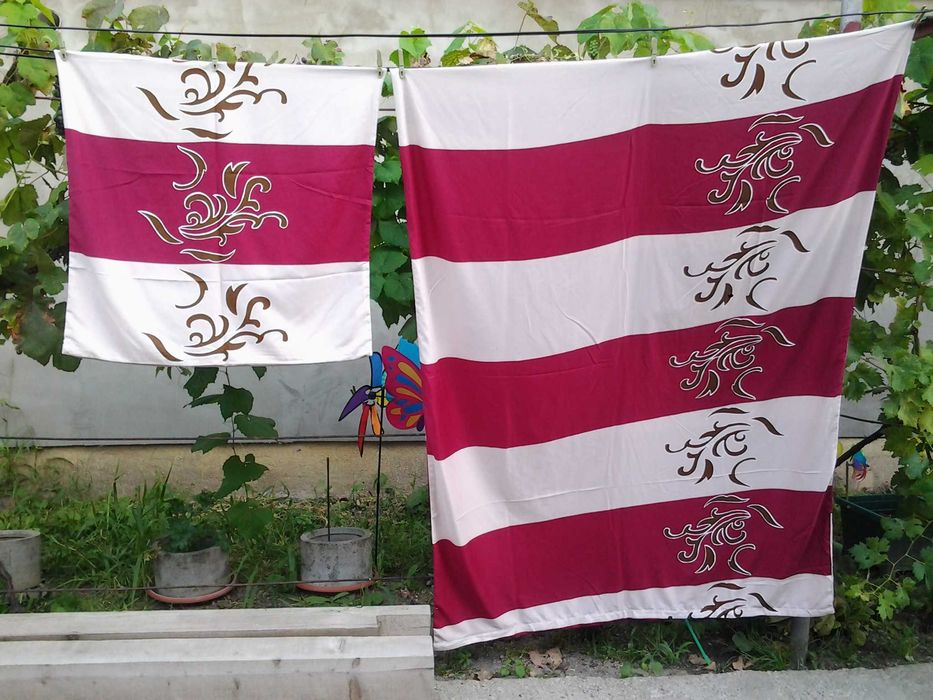 1. Literele Japoneze, Lenjerie pat 1 persoana 130 x 200 microfibra