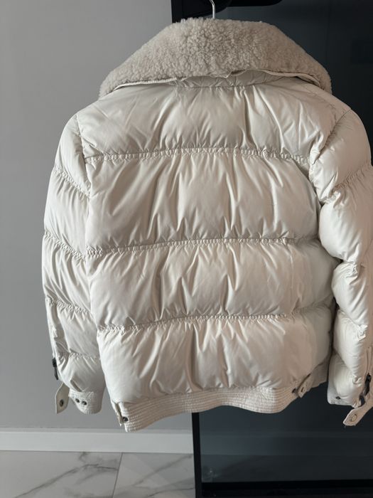 Massimo Dutti зимно яке с гъши пух и естествена кожа яка - ХS размер