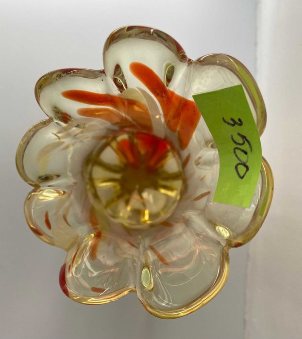 Красивая советская яркая ваза для цветов и декора