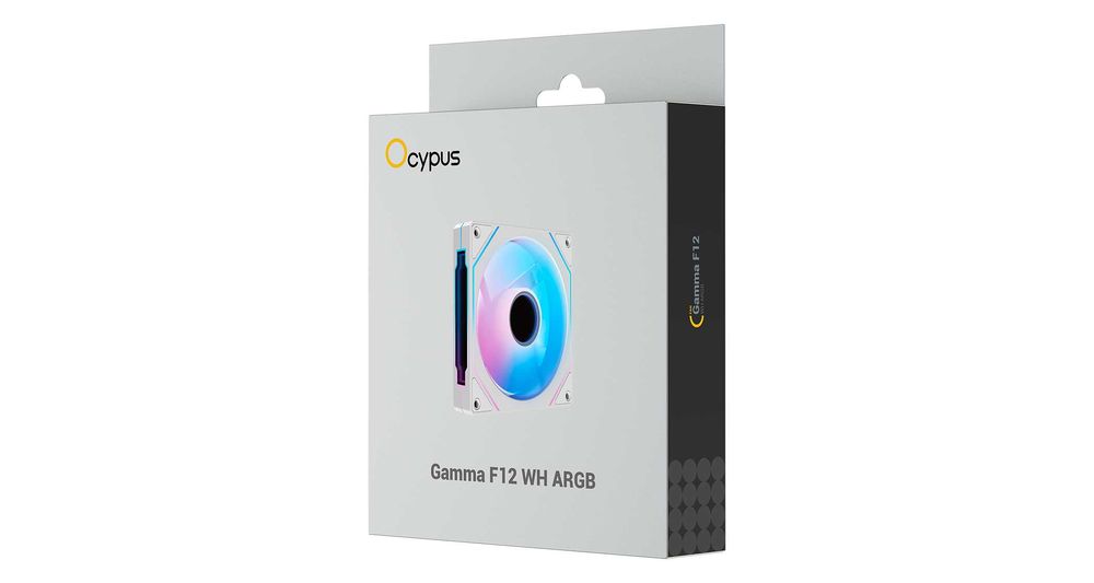 \ Вентилятор для корпуса Ocypus Gamma F12 WH ARGB