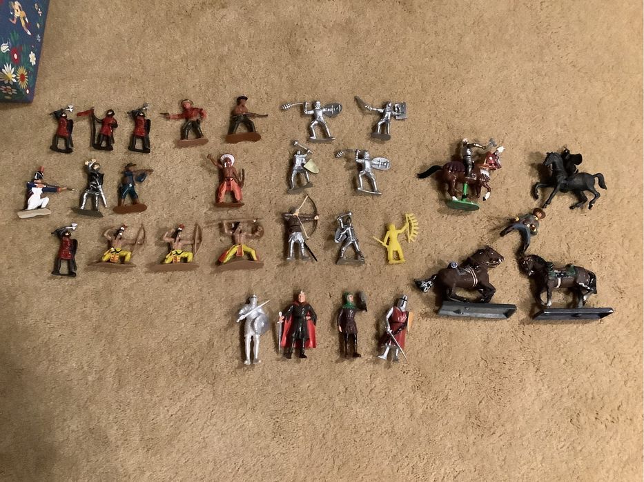 Indieni, luptatori, calareti, cai, metal Victory& Valor