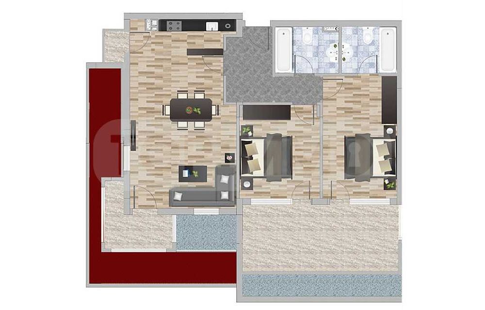 Продава се Тристаен апартамент в Балчик - 116 кв.м за 666 €/кв.м - Снимка #14