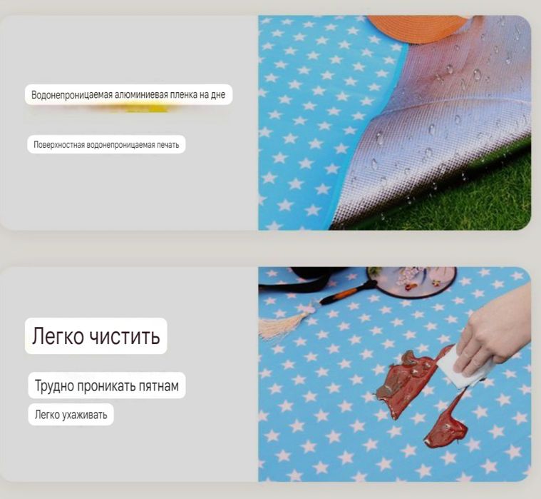 Туристический коврик для пикника
