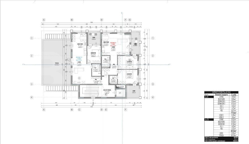 Apartament 3 Camere│77 Mp│ Semifinisat │Zona Intre Lacuri — fotografia 3