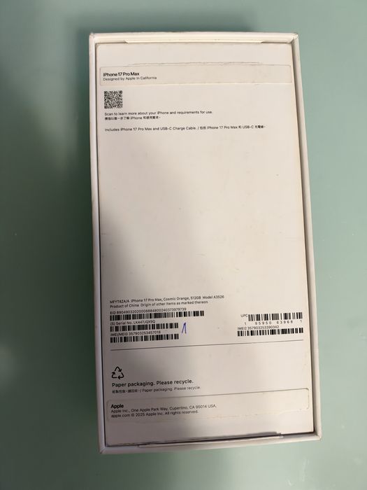 Iphone 17 pro max 512 gb cosmic orange в идеальном состоянии