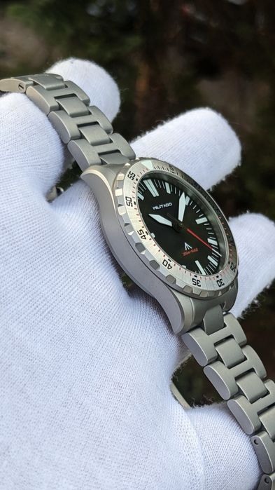Като нов Militado 39mm Dive Watch Sapphire Crystal 200M Swiss Luminous