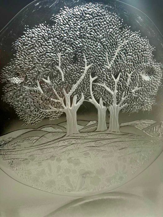 Кристален   поднос