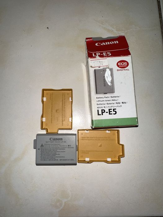 Аккумулятор, батарея LP-E5 для фотоаппарата Canon. Оригинал