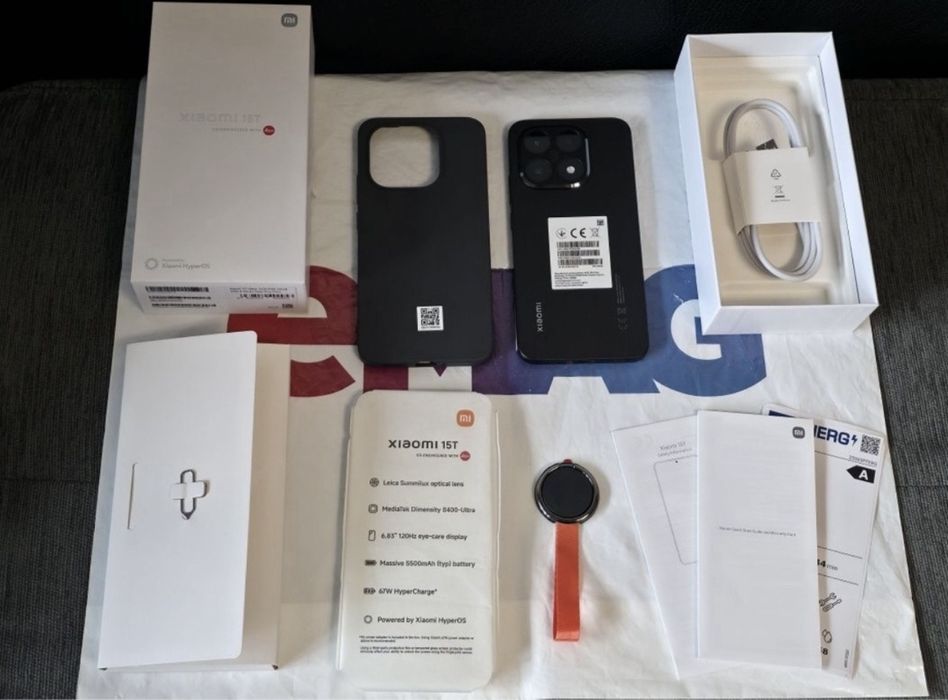 КАТО НОВ 256GB Xiaomi 15T EMAG Гаранция 2027г. Black / Черен 15 T