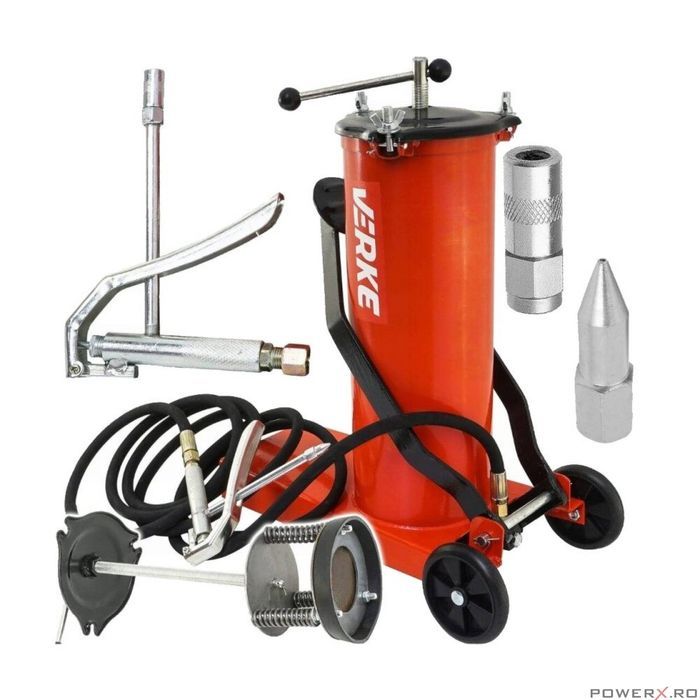 Pompa manuala pentru gresat, capacitate rezervor 6 Litri, furtun 4 m,