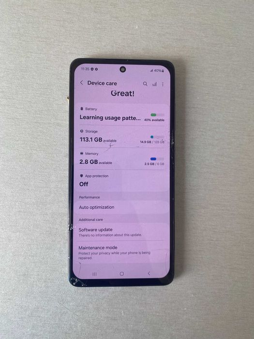 Placa de bază Samsung A52 5G -138Gb/6Gb RAM -liberă !