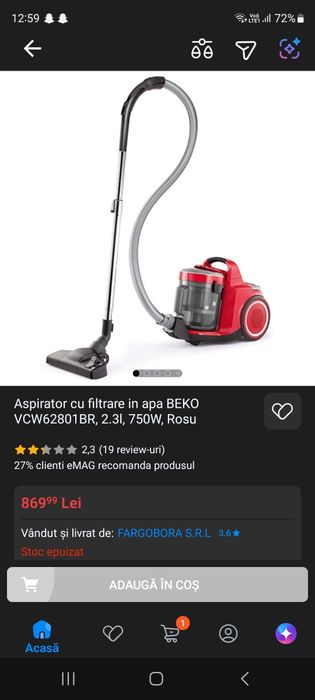 Aspirator beko Vacuum Clener