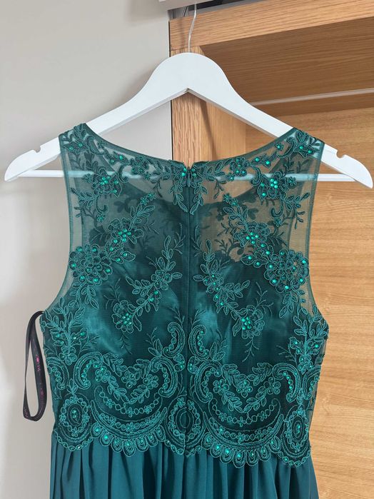 Рокля за официален повод - зелена, размер S/36 EU