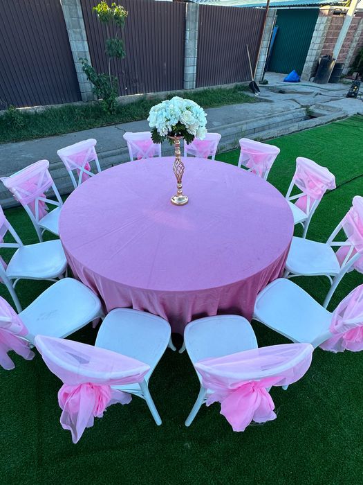 Аренда шатров, палатки, юрты, столы, стулья, посуда, газон