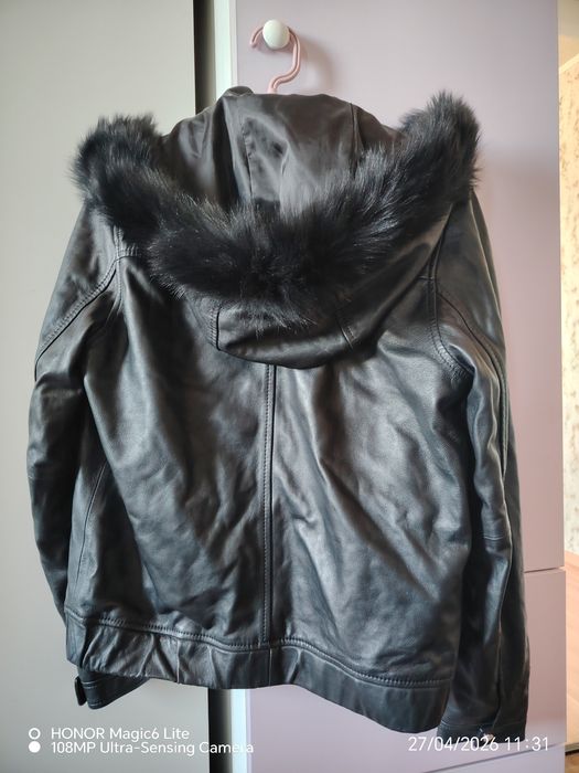 Massimo Dutti дамско кожено яке S/M