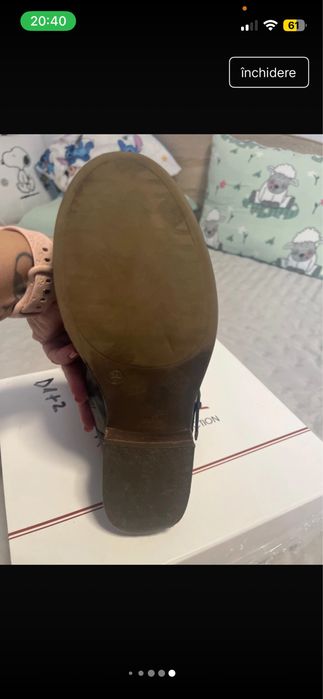Cizme piele cusute