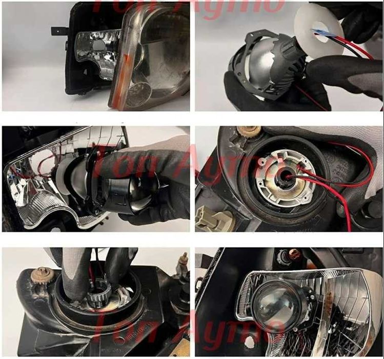 Би Лед Bi-Led Лупи 2,5'' и 3" За Вграждане 6000К