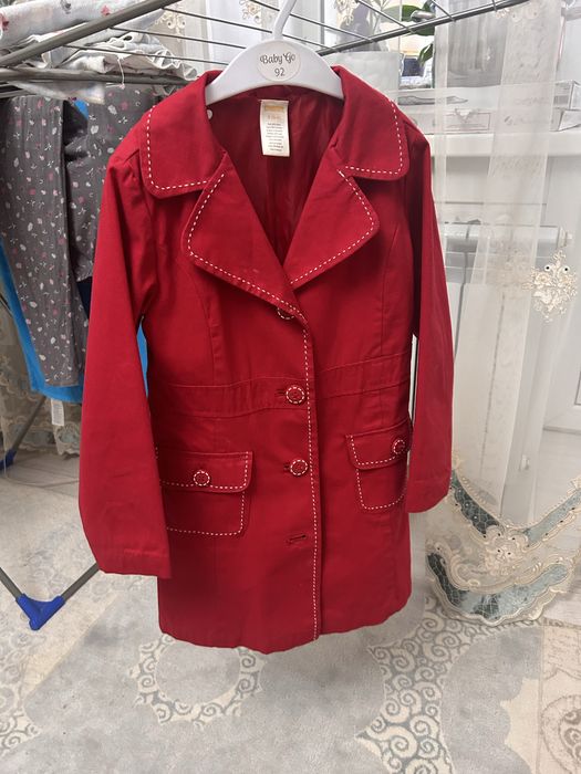 плащ красный детский