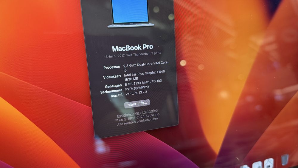 Macbook Pro 13 - 2017 - i7