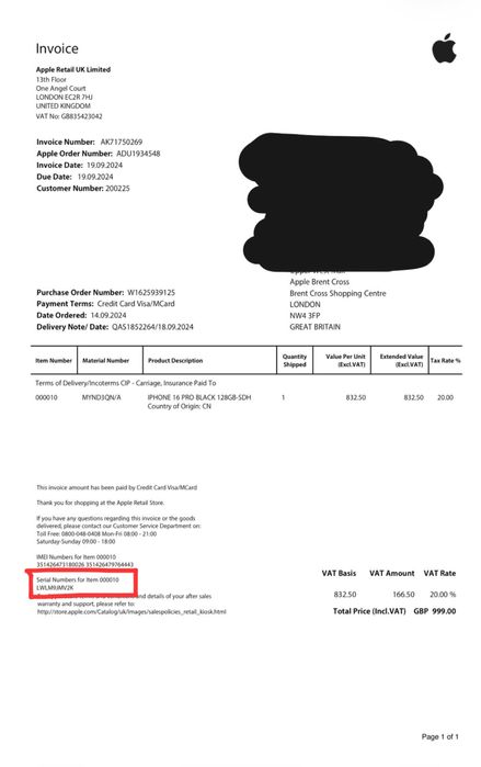 iPhone 16 PRO 128GB Neverlocked
