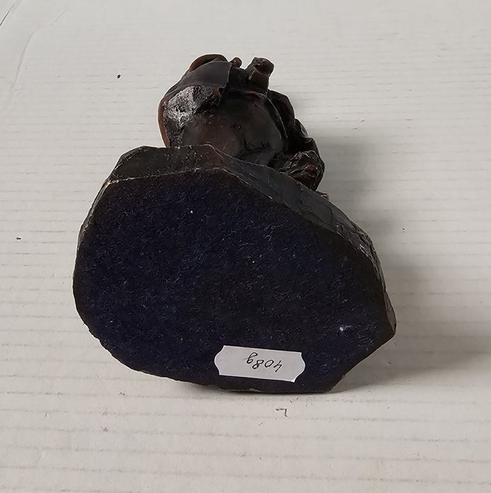 Statuetă vintage: polițist cu câine