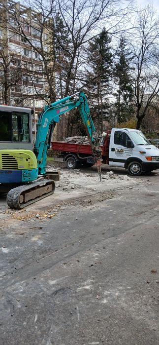 inchiriez miniexcavator cu picon demolari bobcat transport  moloz etc