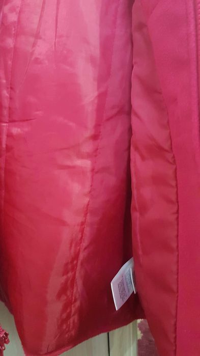 Розово палтенце 128 размер