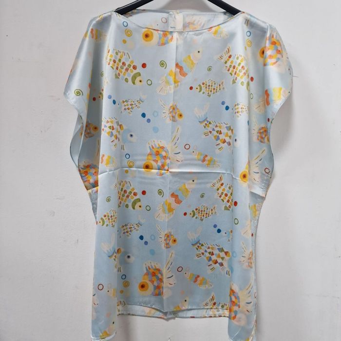 Луксозна плажна туника от 100% коприна – стил и комфорт за летните дни