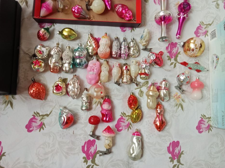 Ёлочные , мягкие , резиновые игрушки СССР