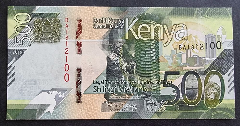 Банкноти. Африка. Кения . 50 ,100 , 200 и 500 шилинга.UNC.