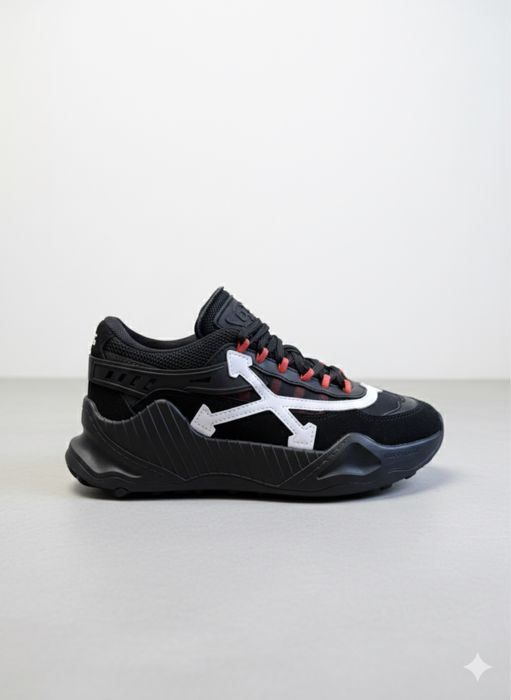 Adidasi Off-White ODSY-1000 Black/Red – Full Set (Cutie + Săculeț)