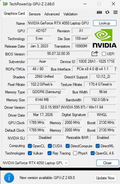 Игровой Ноутбук Acer Nitro V 15