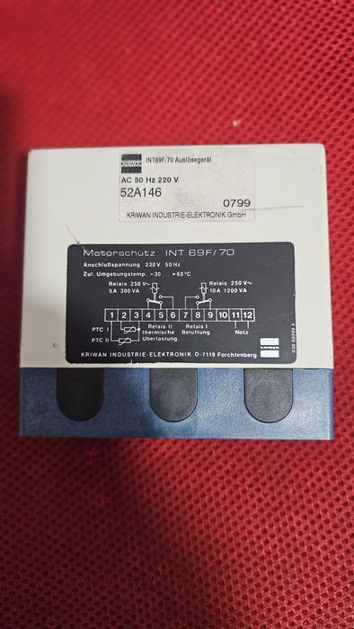 Releu de protecție motor  Kriwan INT 69F/70