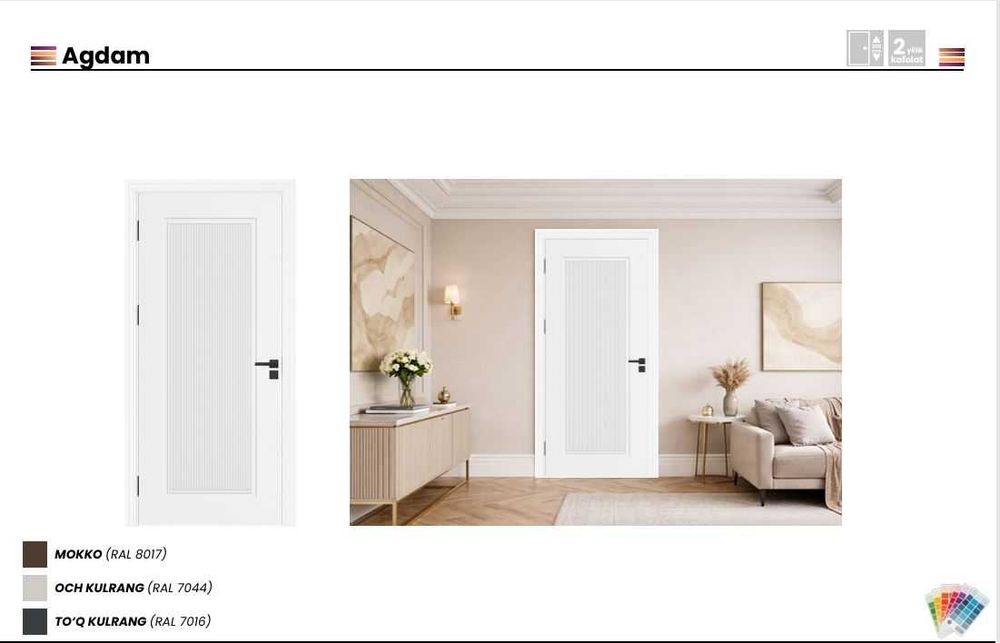 Межкомнатные МДФ Двери MDF Eshiklar