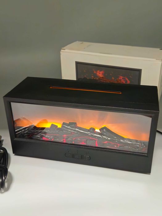 Ултразвуков арома дифузер,овлажнител с ефект „камина“ LED режим,топ!