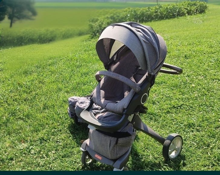 Stokke® Xplory® X + бебешки кош | Modern Grey